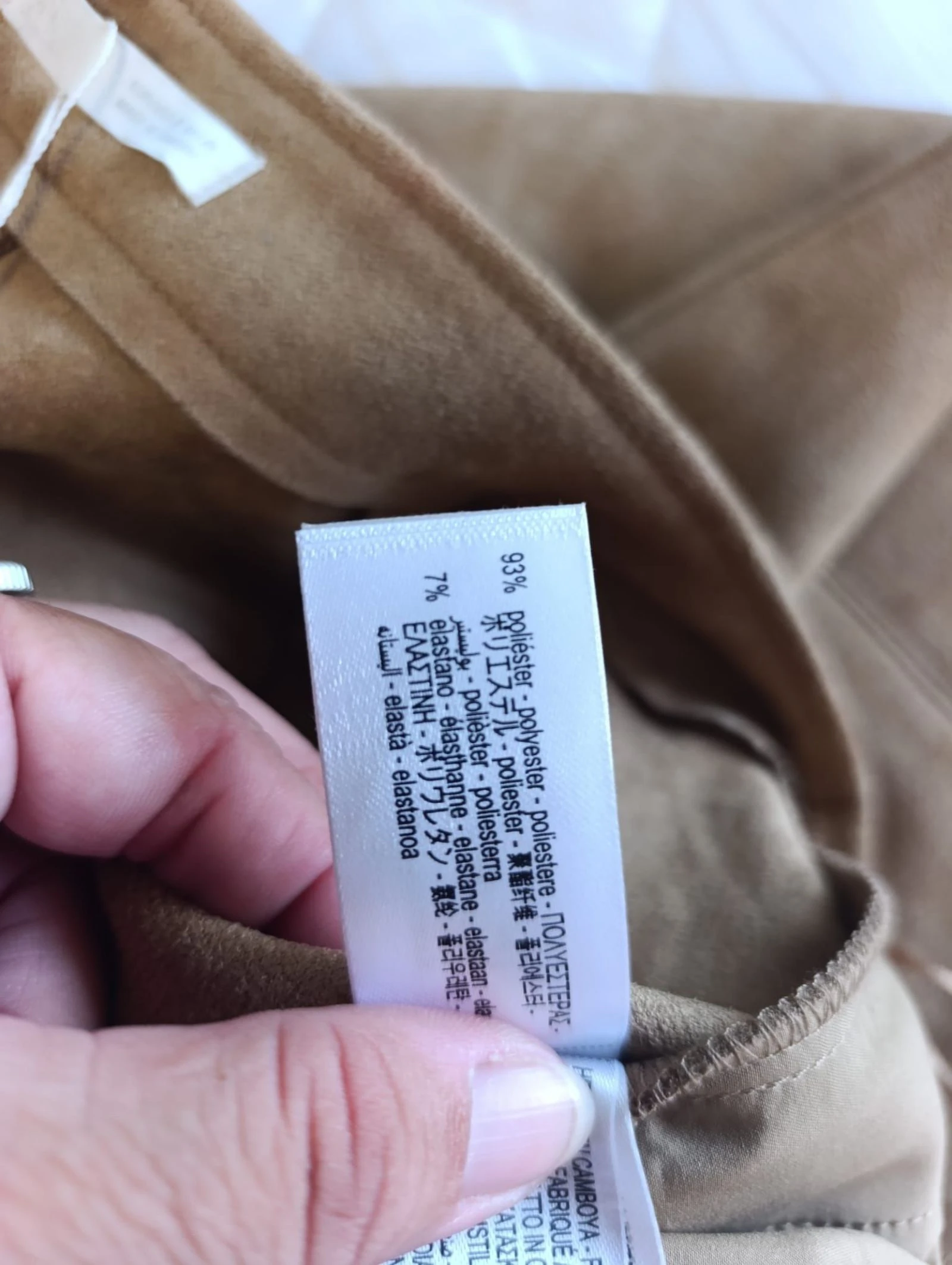 Bermudas largas Zara efeito couro tamanho P – photo 7